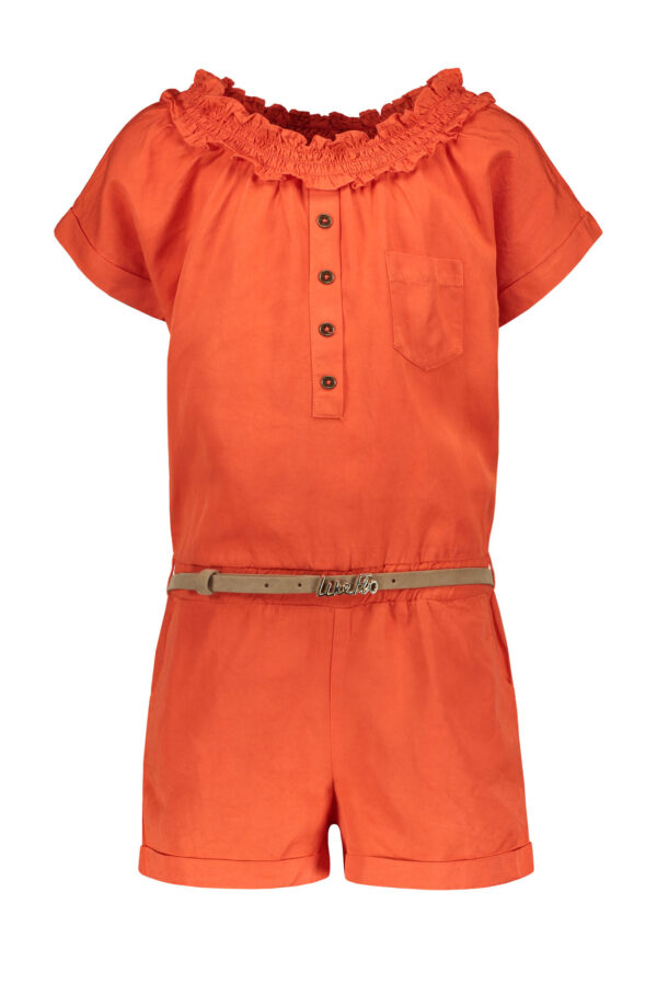 Like Flo Meisjes jumpsuit woven - Oranje