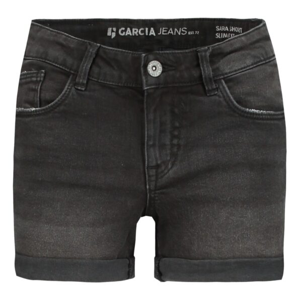 Garcia Meisjes jeans short - Zwart