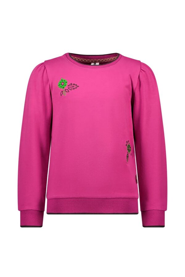 B.Nosy Meisjes sweater roze - Alice - Festival fuchsia