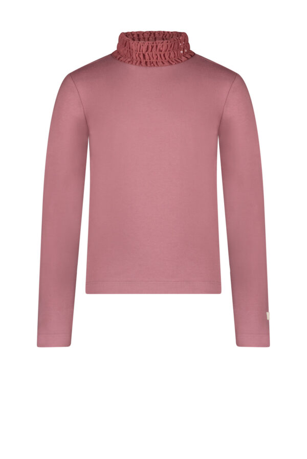 Le Chic Meisjes t-shirt met kraag - Nesrin - Mauve mood