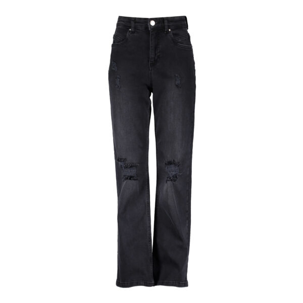 Frankie & Liberty Meisjes broek - Farah B - Donker grijs denim