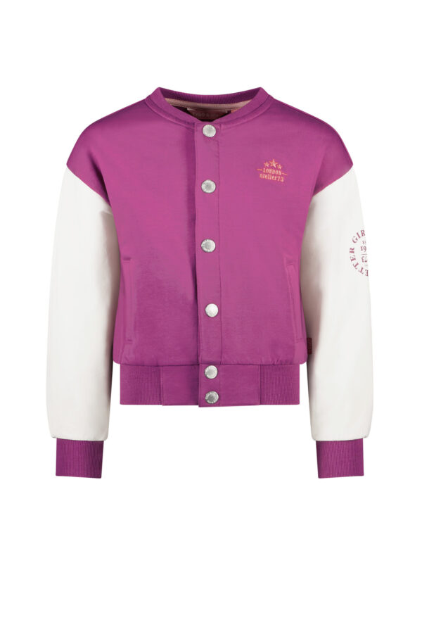 Tygo & Vito Meisjes baseball vest - Val - Beetroot paars