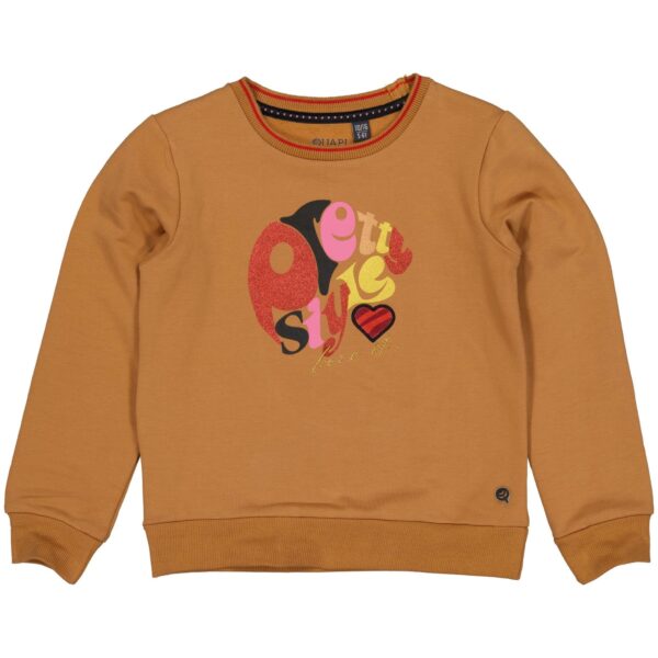 Quapi Meisjes sweater - Rosa - Zand amandel